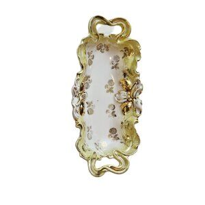Vintage Victorian Porcelain Gilded Small Dish (Circa 1890s)